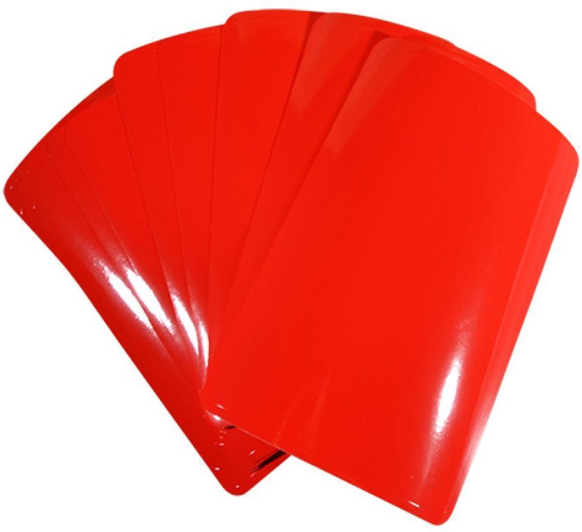 rode nummerplaat randsticker voor motor scooter 210mm x 145mm nieuw