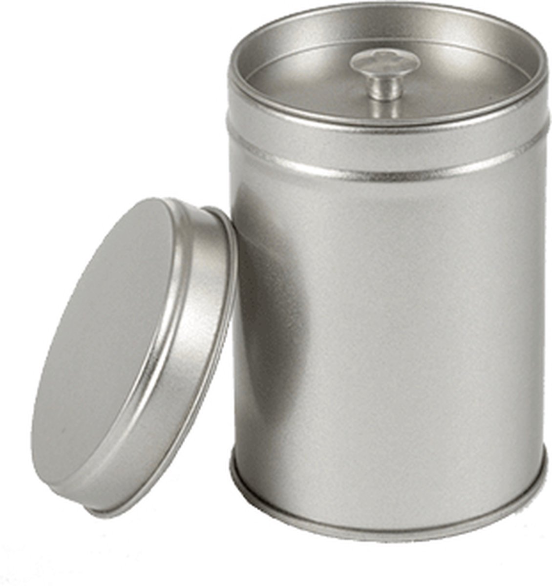 Theeblikje 61 x 88 mm voor ongeveer 40 tot 50 gram thee
