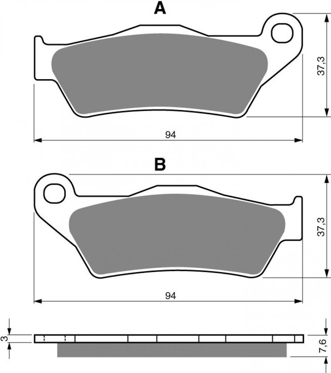 goud fren remblok voor husqvarna 511 te 4t 2011 tot 2013 avg nieuw