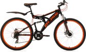 Ks Cycling Fiets 26 inch fully-mountainbike Bliss zwart-oranje - 47 cm