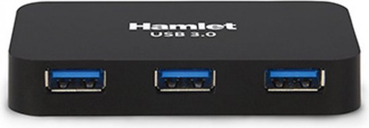 Hamlet XHUB430BKPW interface hub USB 3.2 Gen 1 (3.1 Gen 1) Micro-B 5000 Mbit/s