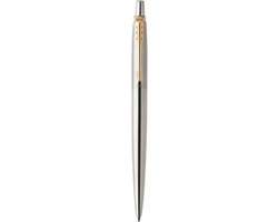 Parker Jotter-balpen - medium punt - blauwe inkt - roestvrij staal met chromen afwerking - incl. geschenkdoos