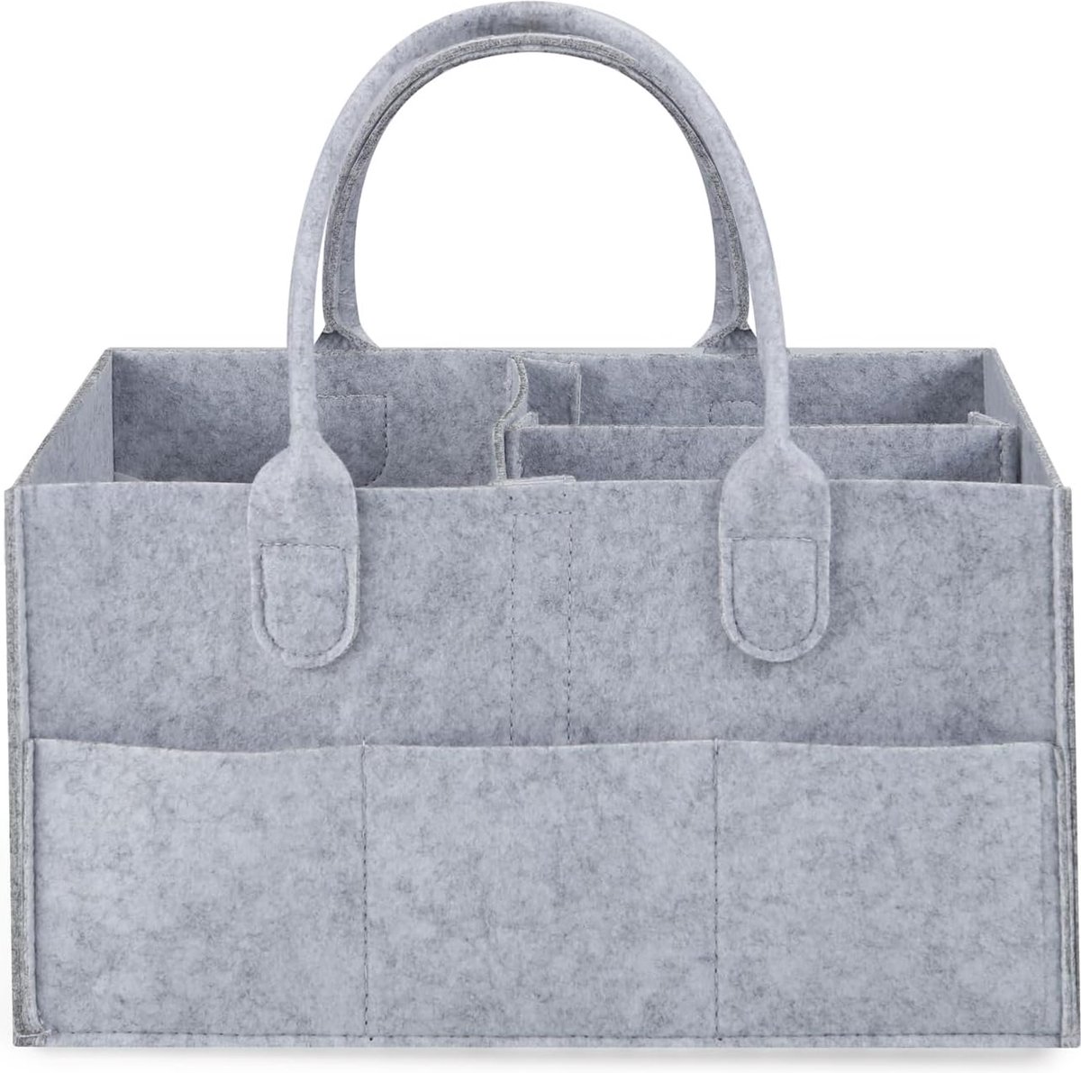 Clord - Baby Nappy Caddy Organiser - Draagbare Verschoon Organiser - Vouwbare Vilt Tas Organiser - Compartimenten voor Baby Benodigdheden