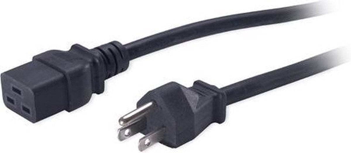 APC PWR Cord C19 - Schuko CEE 7, 2.5 m 2.5m C19 coupler CEE7/7 Schuko Zwart