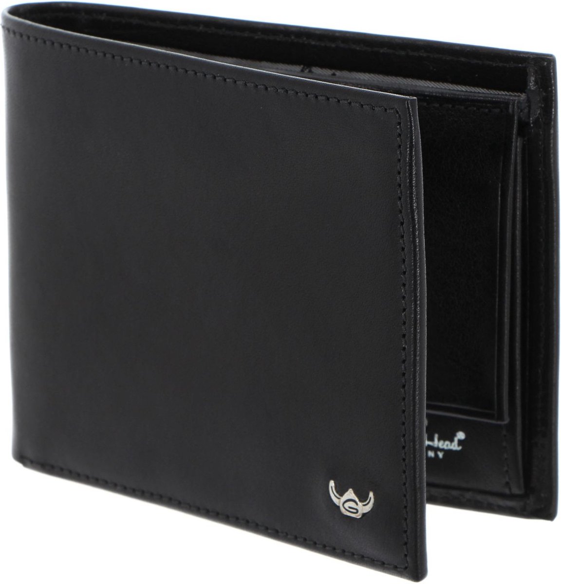 Golden Head Leren portemonnee Colorado RFID Protect Scheintasche 1133 Schwarz zwart