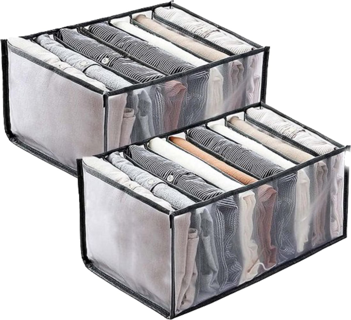 Kleding Organizer Lade Opvouwbare - 2 stuks voor Jeans T-shirts Shorts Rokken - Broeken Or