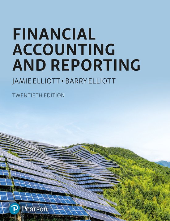 Livre : Financial Accounting and Reporting, Twentieth Edition. Une photo de panneaux solaires sur une colline.