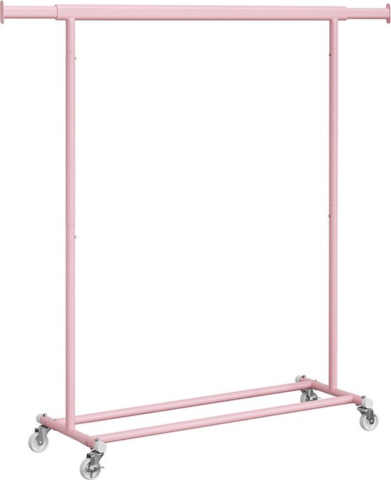 Songmics Kledingrek Zwart Wieltjes