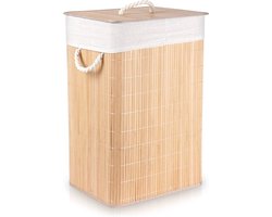 Wasmand Bamboe Beige 70 l - Opbergmand - Mand - Wassorteerder