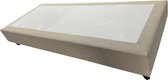 Losse boxspring Amsterdam met Antislip - OP MAAT - 80x180 - 20 cm - (zonder matras en hoofdbord, ook verkrijgbaar met matras en hoofdbord en in de kleuren Zwart, Antraciet, Grijs, Licht Grijs en Beige)