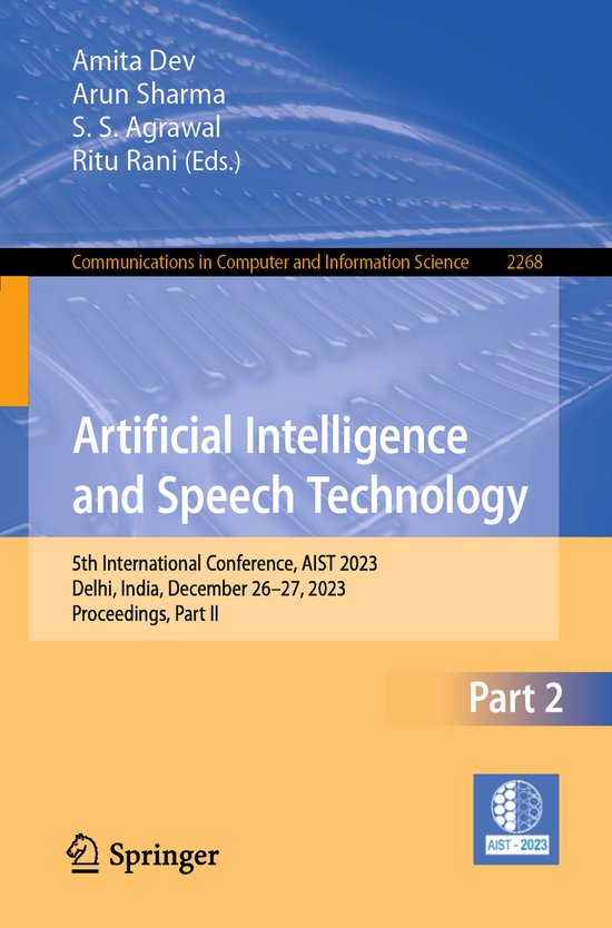 Communications in Computer and Information Science2268- Arti ... - cover