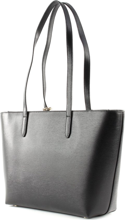 DKNY Cuir Sac shopper Sac à épaule Bryant Tote Black / Gold Noir