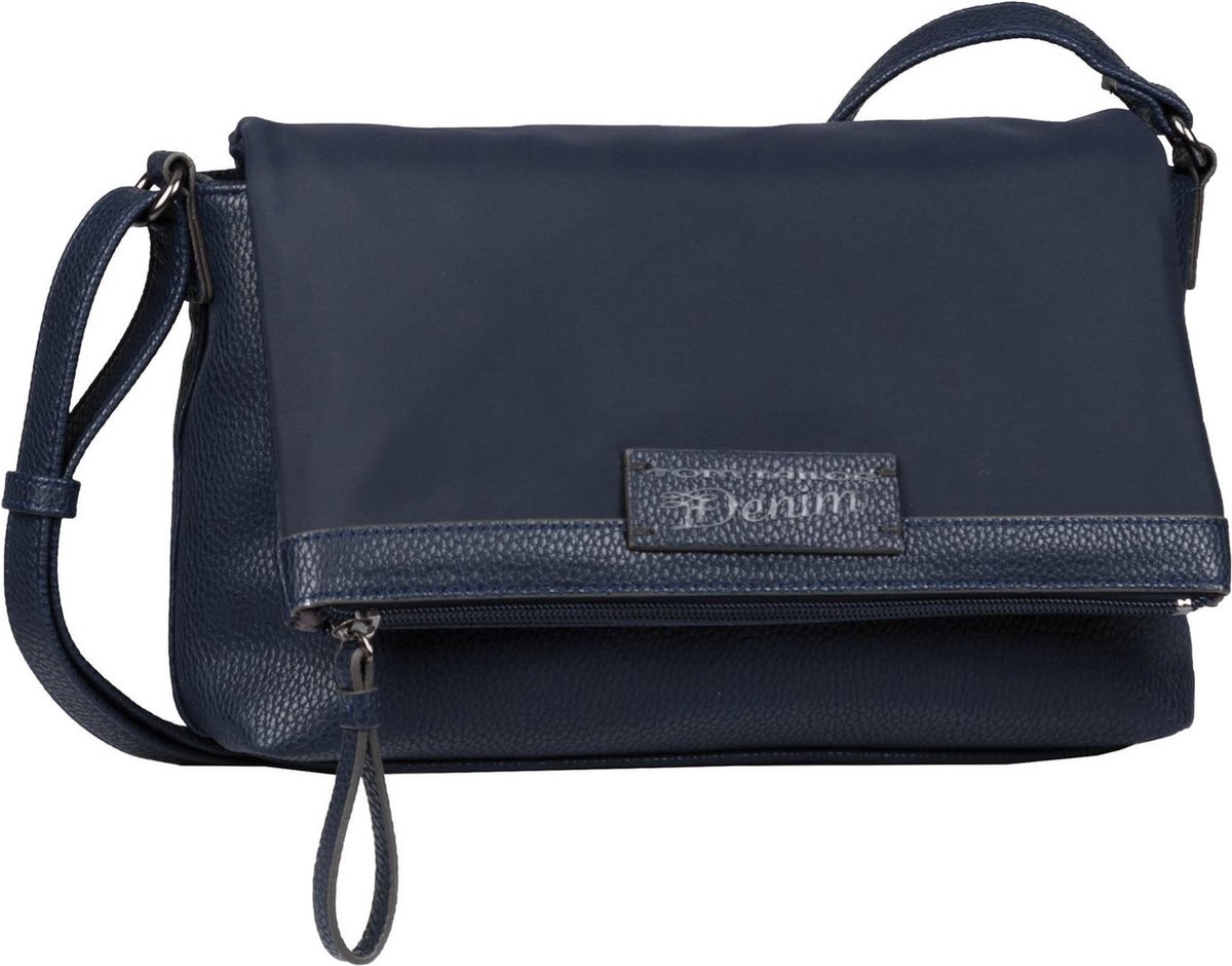 TOM TAILOR Schoudertas Cala Flapbag Dark Blue Blauw
