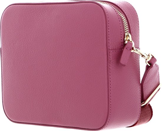 Sac Bandoulière COCCINELLE Tebe En Cuir - Taille M - Couleur Rosewood - Neuf Avec étiquettes