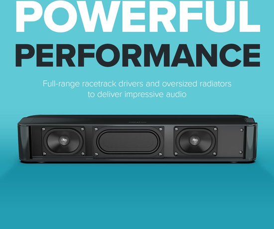 Soundbar Onder Monitor Creative Stage SE - Barre De Son Sous-moniteur Avec Bluetooth 5.3 Et Pc Speakers Creative