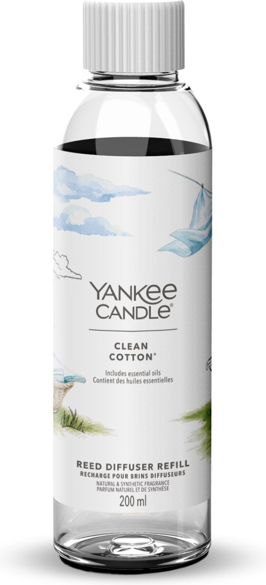 Goedkoopste Yankee Candle Reed Clean Cotton Diffuser Refill 200ml