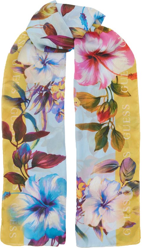 GUESS scarf 70x180 ivory multi