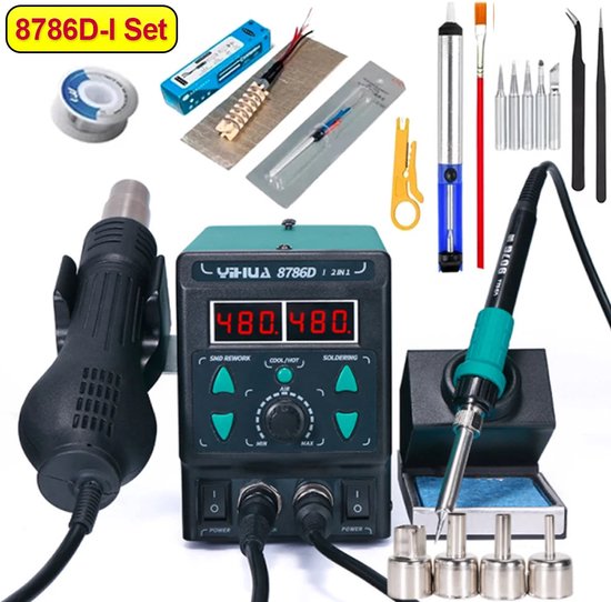 YIHUA 948D-I Desoldeerstation Met Slaapmodus - 110W EU-Steker