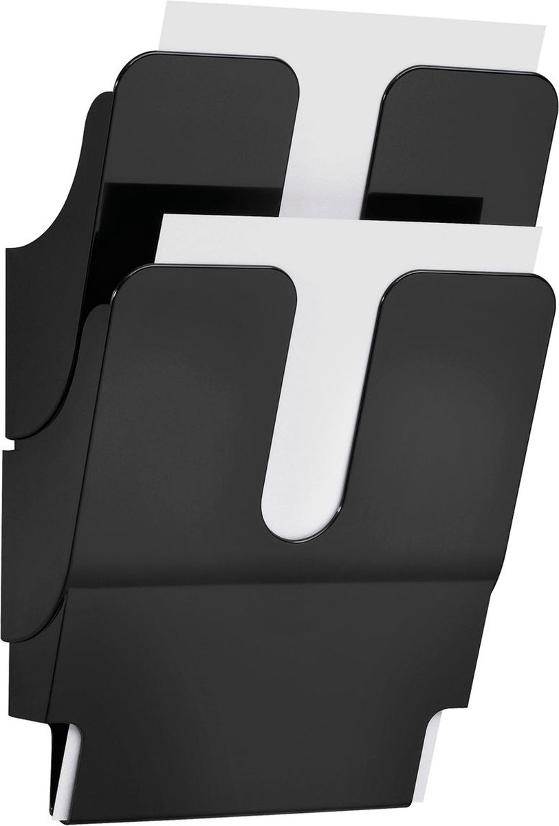 Durable Flexiplus A4 zwart wandrek foldersteunen (Per doos/2)