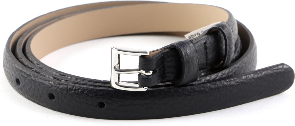 abro Leren Riem Tailleband Leather Adria Women's Belt W100 Black / Nickel Zwart