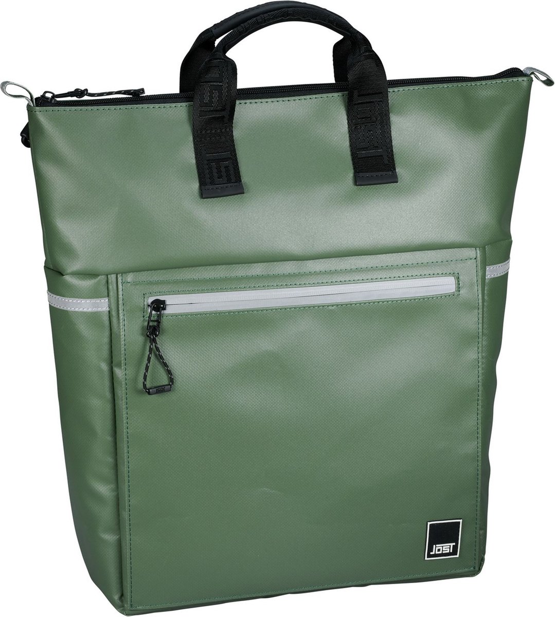 JOST Rugzak Schoudertas met laptopvak Tolja XChange Bag Olive Olijfgroen