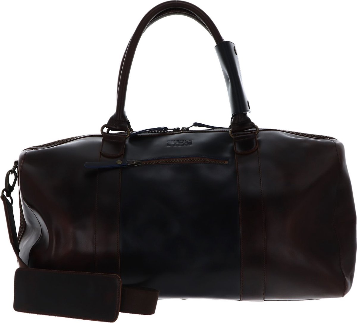 BUCKLE & SEAM Leren Reistas Willow Blu Weekender Brown / Midnight Blu Donkerbruin