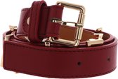 VALENTINO Ceinture Emma Winter Belt W120 Rosso / Oro Rouge