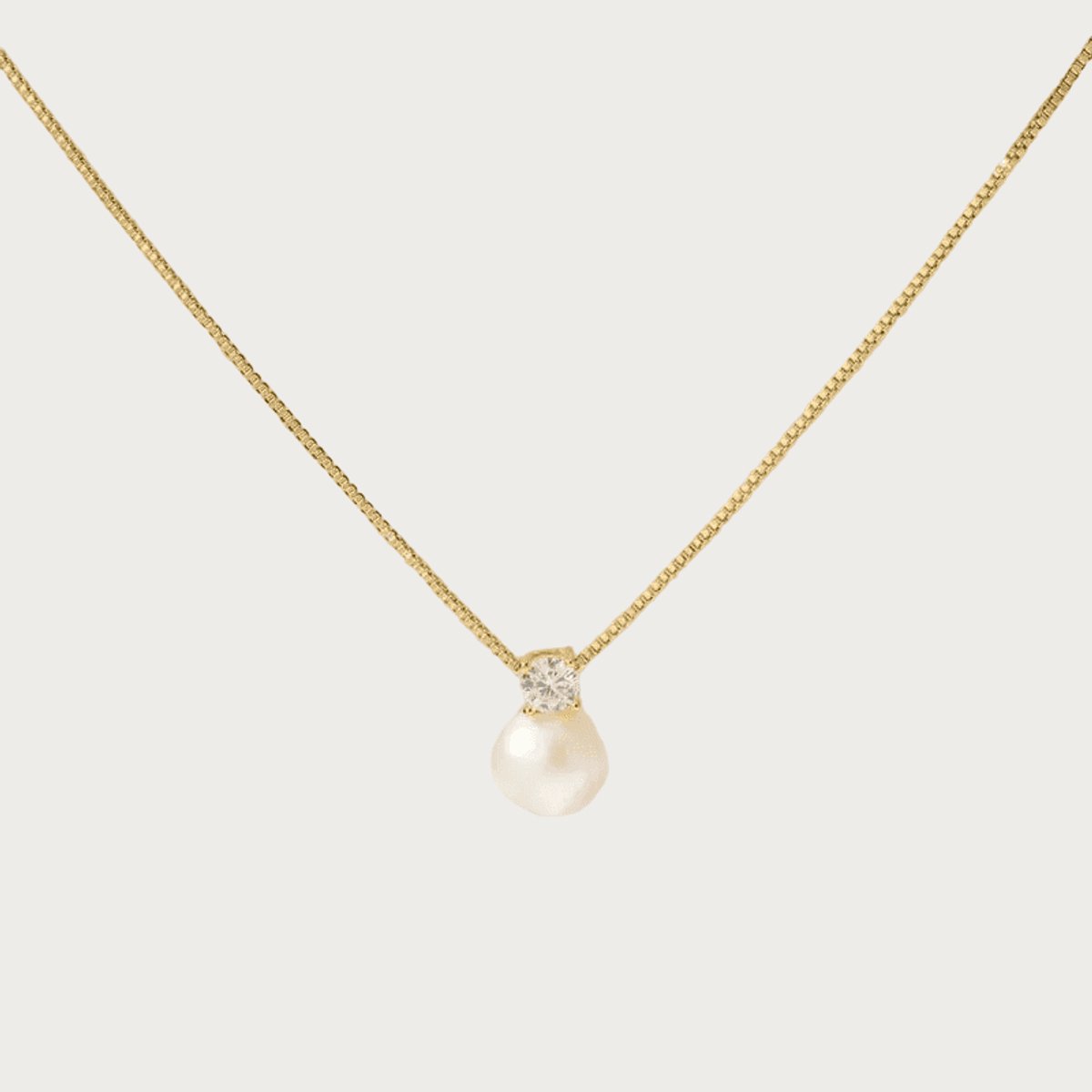 Pearl Glow - Ketting - Stainless Steel