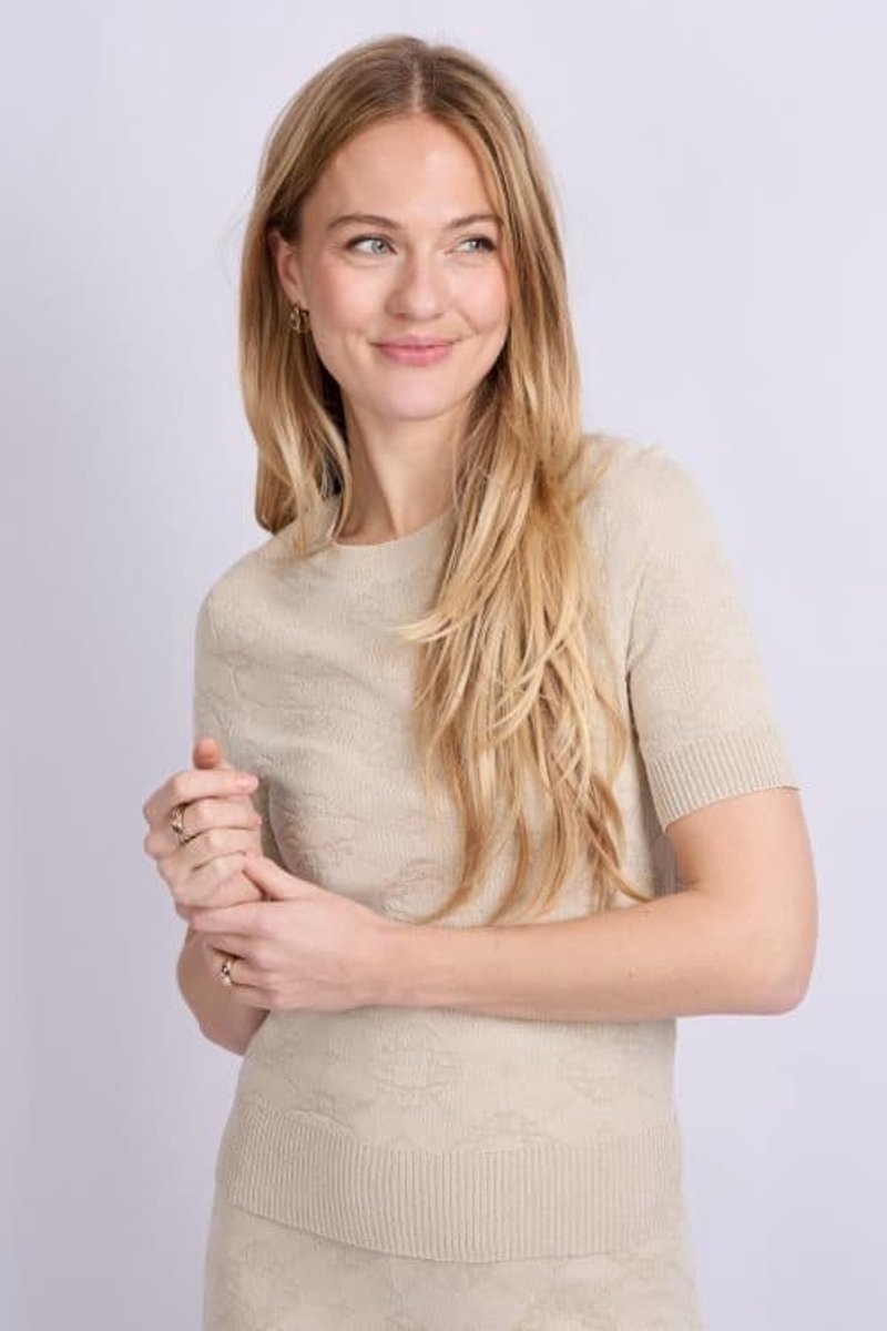Kirsi knit top - Sand - L