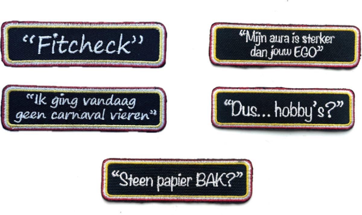 Oeteldesigns Oeteldonk emblemen quotes pakket - 5 emblemen