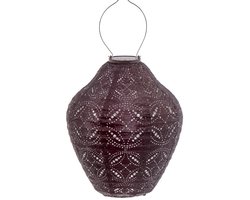 Lumiz Solar Tuinverlichting - Lampion op zonne energie - Jar - 30 cm - Plum