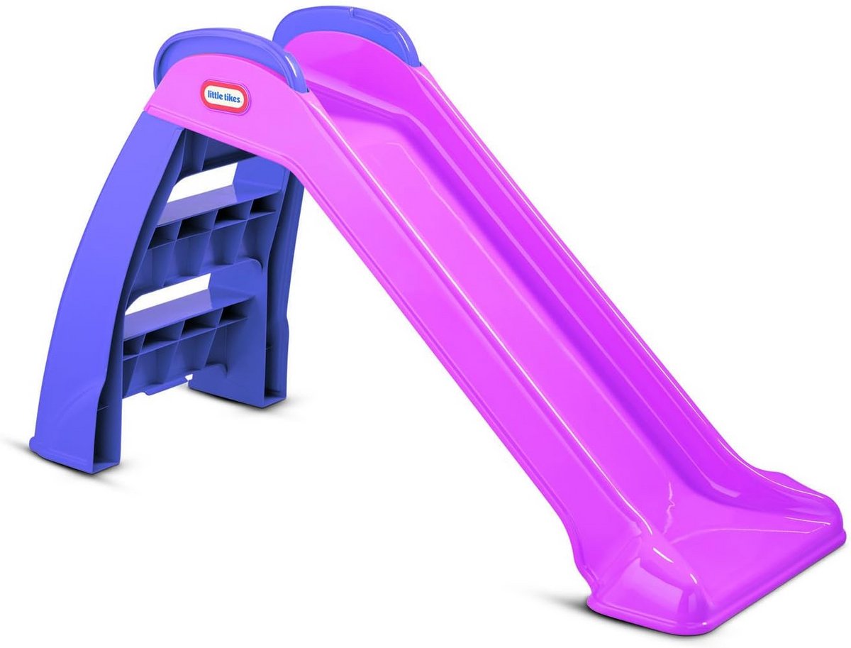 Eerste Buiten Speelglijbaan voor Kinderen Roze en Paars