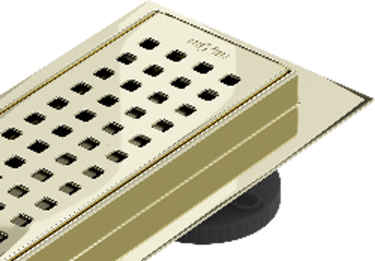 Mexen Flat 360° M08 draaibare lineaire afvoer 100 cm, goud - 1525100-40