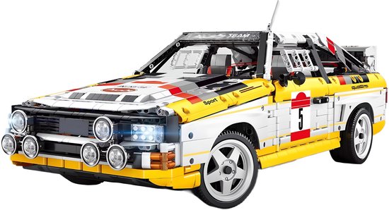 Bole Brick YC-23043 | Audi Sport Quattro S1 Group B | 3887 onderdelen | Dynamisch | Afmetingen 59×23×25CM | Leeftijd 14+ | Compatible met bekende merken - Afbeelding 6