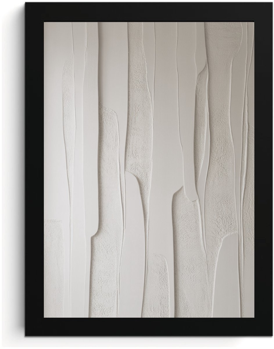 Abstracte Muurkunst Fotolijst, Moderne Minimalistische Kunst A4, Hoge Resolutie Print, MDF Frame met Acrylglas, Woondecoratie, Wall Art