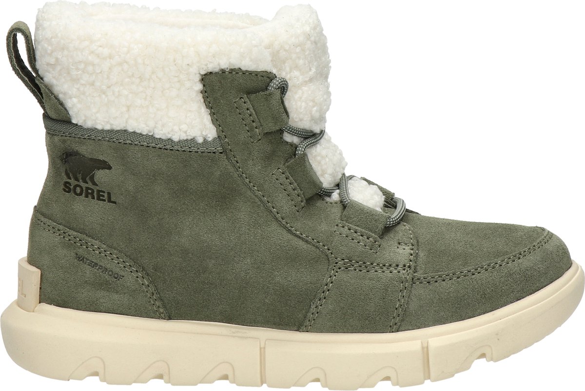 Sorel Explorer Next Carnival dames snowboot Kaki Groen