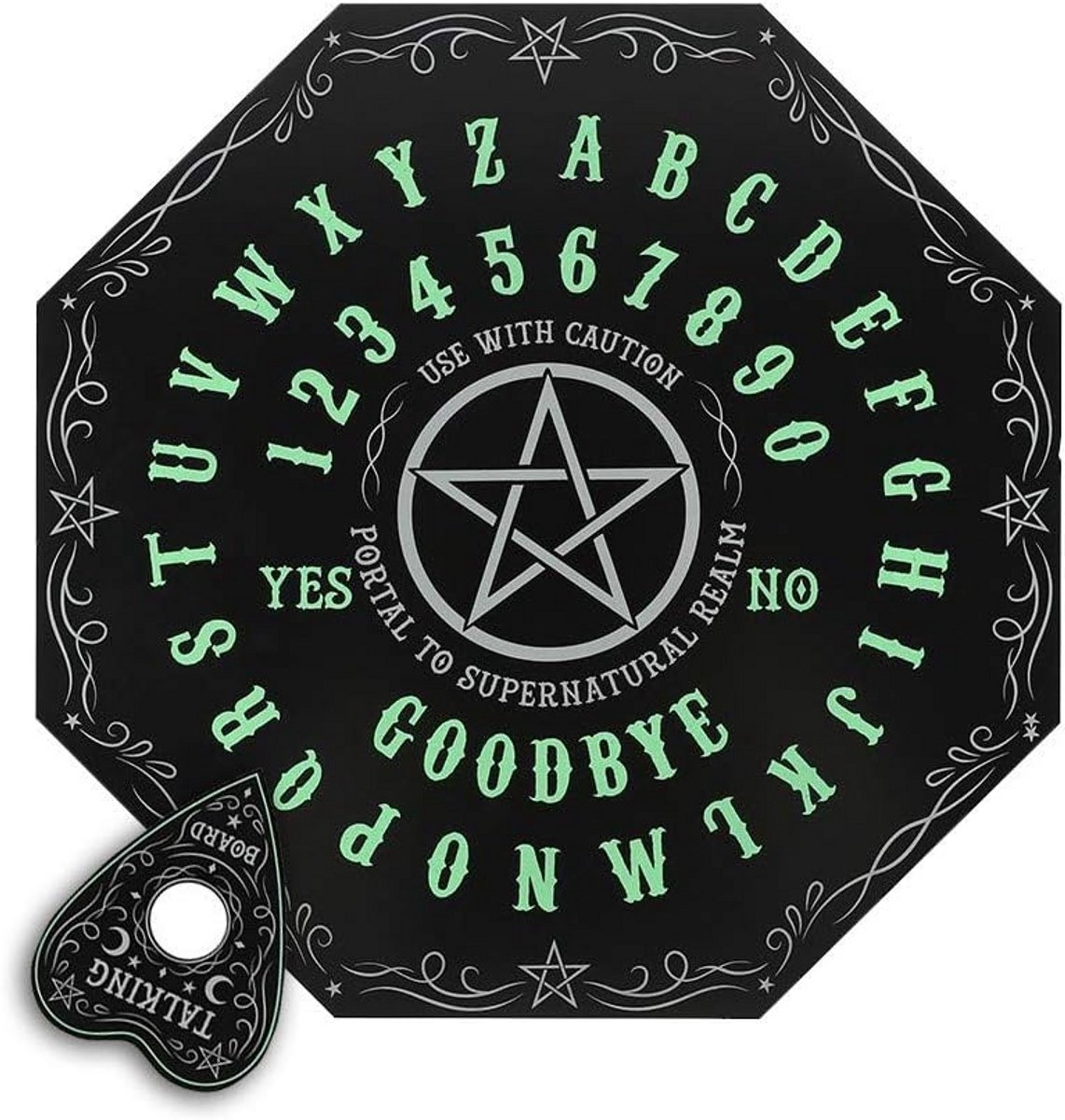 Octagon Planchette Speelbord Lichtgevend voor Mediumschap