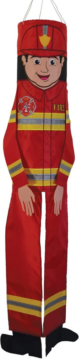 Brandweerman Windsok Hangende Decoratie 100 cm