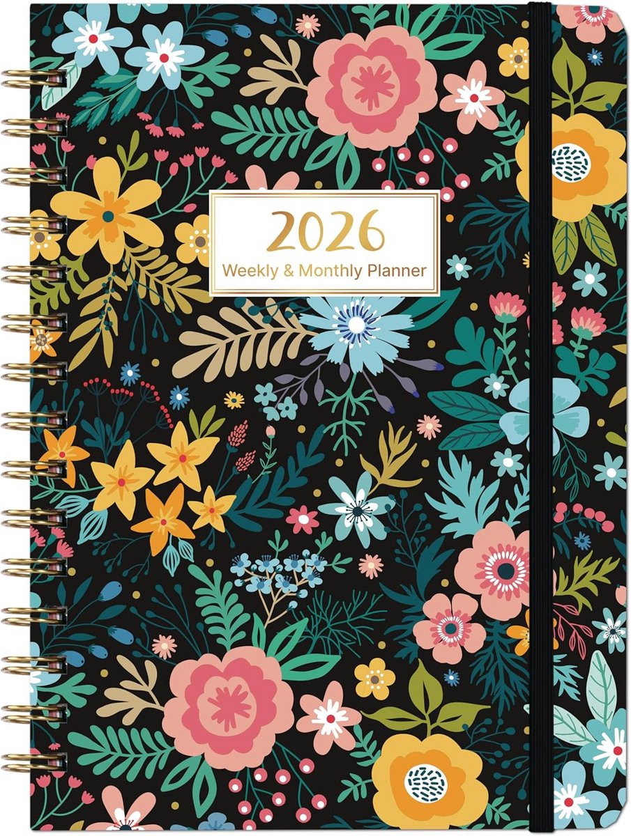 Planner 2026 Week & Maand Agenda 2026 - Hardcover Weekplanner & Maandplanner met Tabs