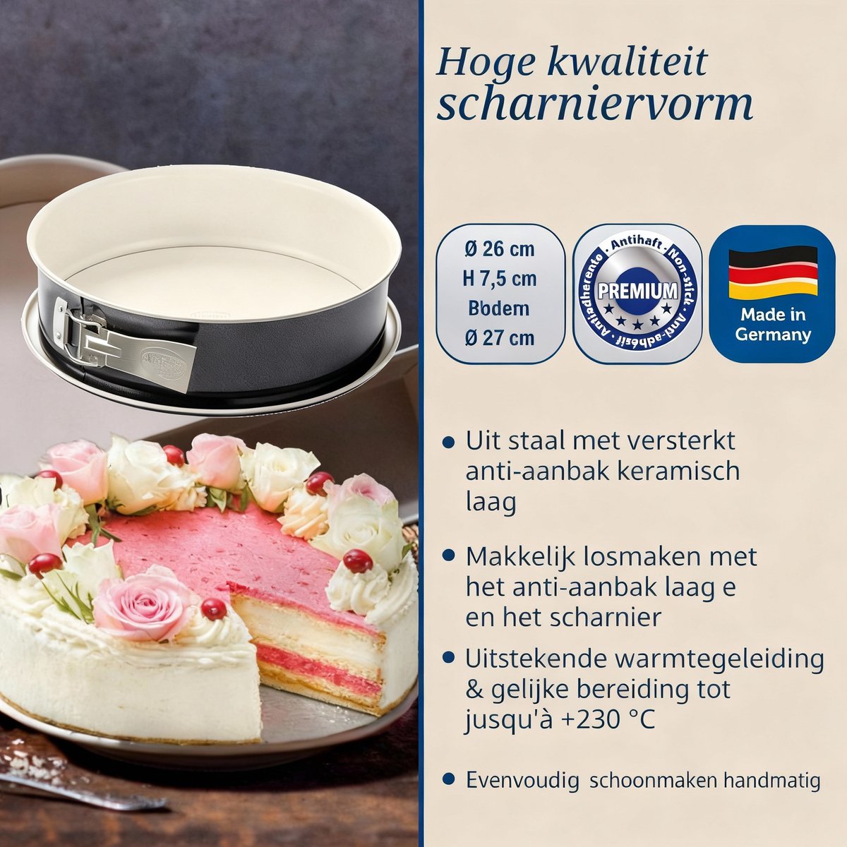 Dr. Oetker Back-Trend Springvorm Ø26x8cm – foto 2