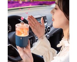 Elektronische aromazoutlamp - Bureaulamp voor de slaapkamer - Aromadiffuser - Luchtverfrisser voor in de auto - Autoluchtverfrisser - Aromadiffuser - Werkt op een 1200mAh-batterij