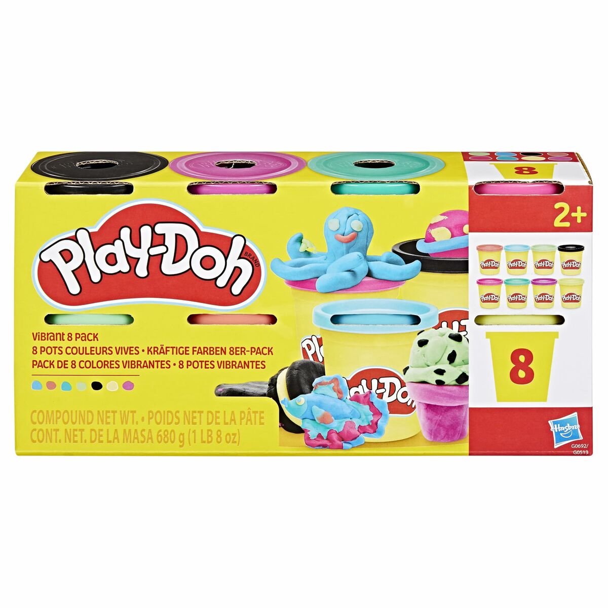 Play-Doh 8 Pack - Boetseerklei - Felle Kleuren — afbeelding 6