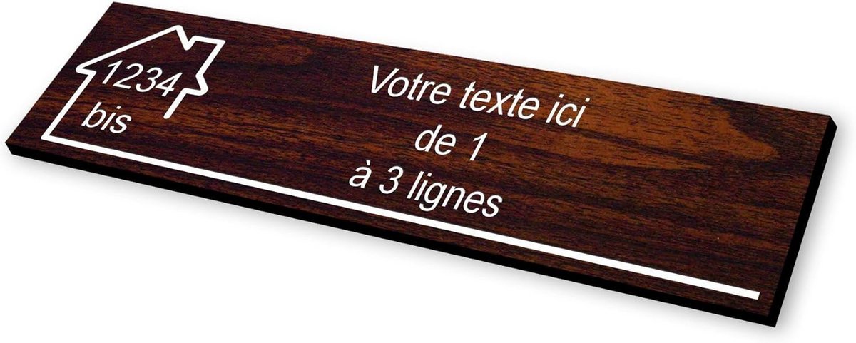 Gegraveerde brievenbusslijter 10 x 2,5 cm