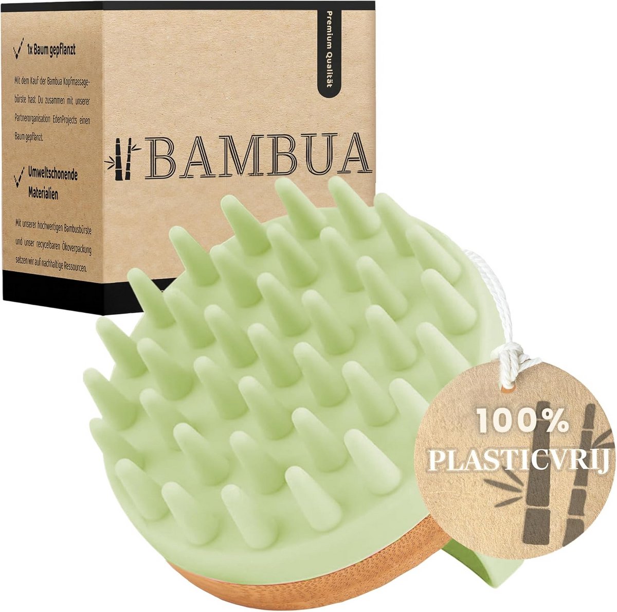 Hoofdhuid Massageborstel voor onder de Douche - Milde Scrub en Anti-Roos Effect