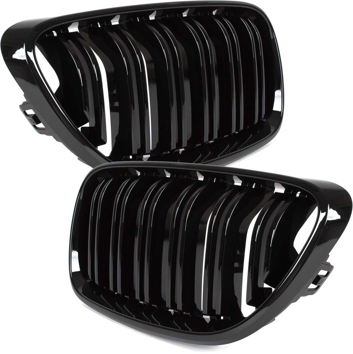 Modecar - Grille - Zwart Glanzend - Dubbele Bar