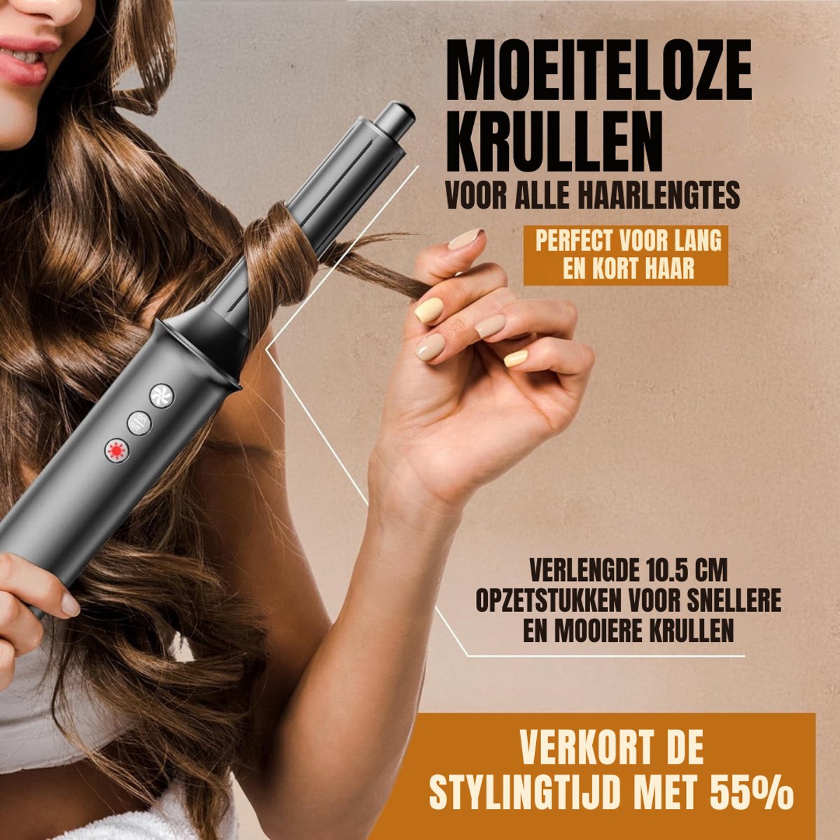 SCH® 5 in 1 Krultang Zwart - afbeelding 2