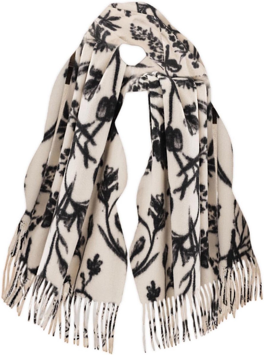 Luxe Wintersjaal Dames Beige 180x65 cm - Zachte en Warme Sjaal voor Herfst en Winter