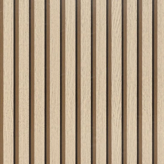 Lamelles en bois au grain naturel et à la couleur claire et uniforme.