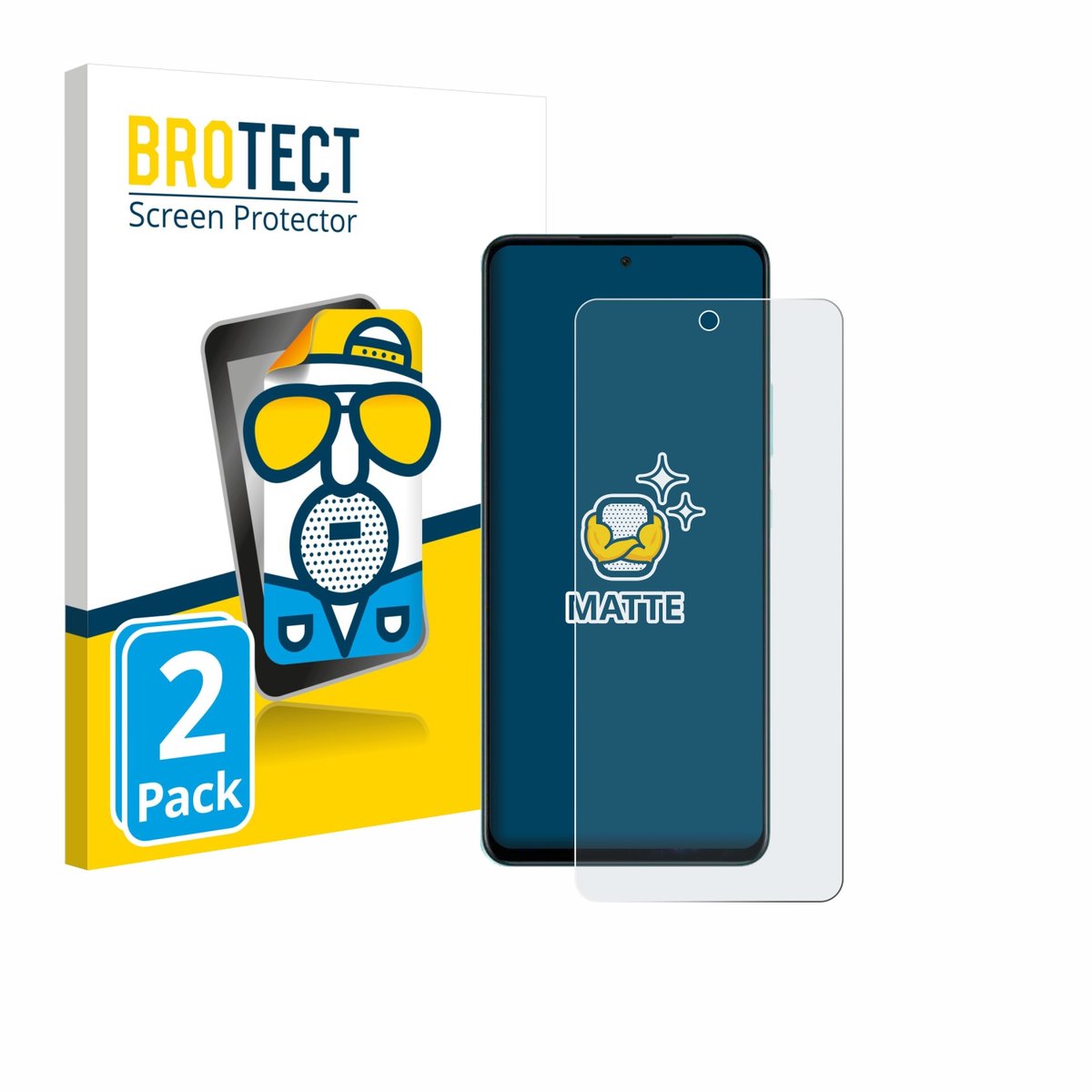 BROTECT - Screenprotector voor Oppo A5 4G - Folie Beschermfolie matte 2 Stuks