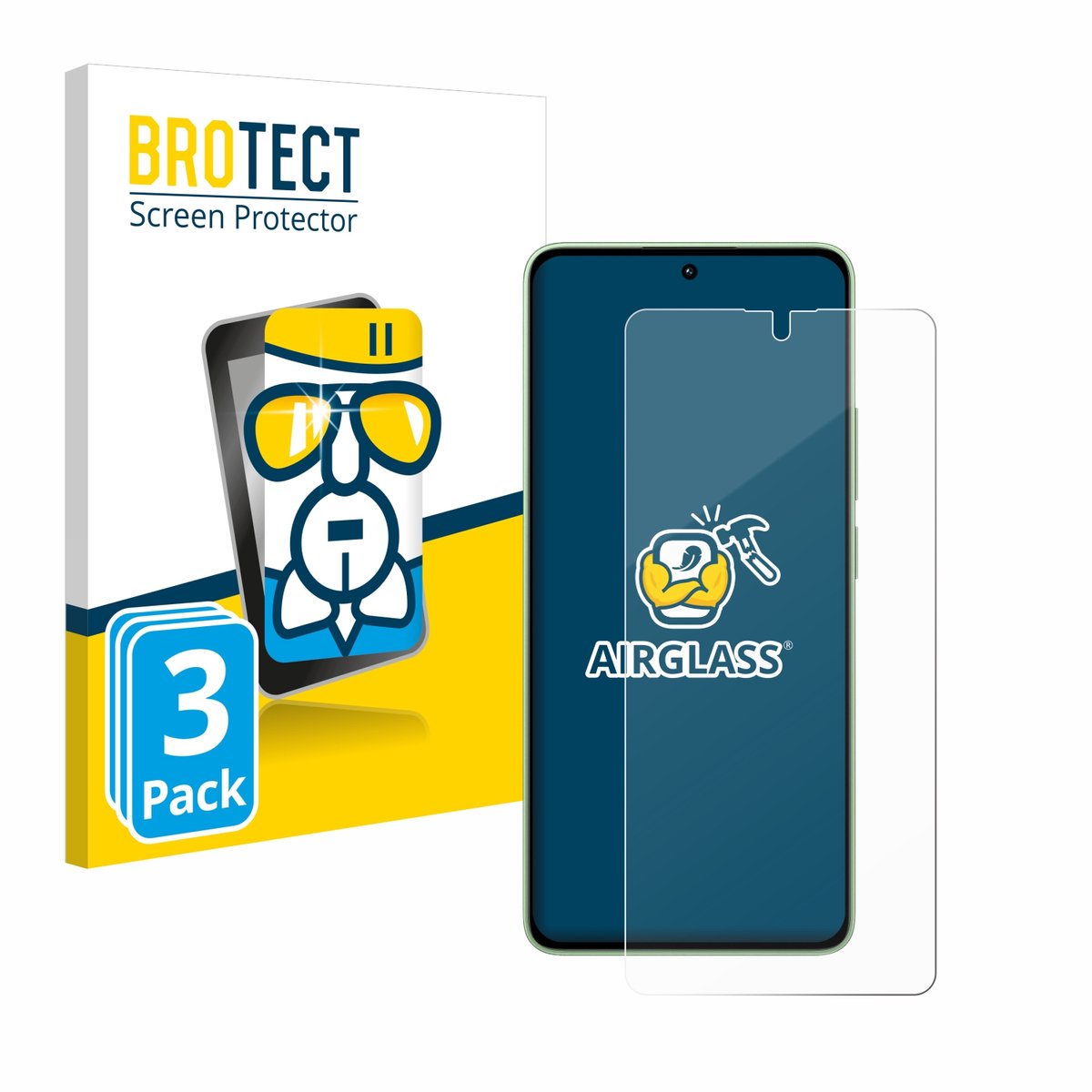 Screenprotector 3 Stuks voor Xiaomi Redmi Note 13 Beschermglas transparant